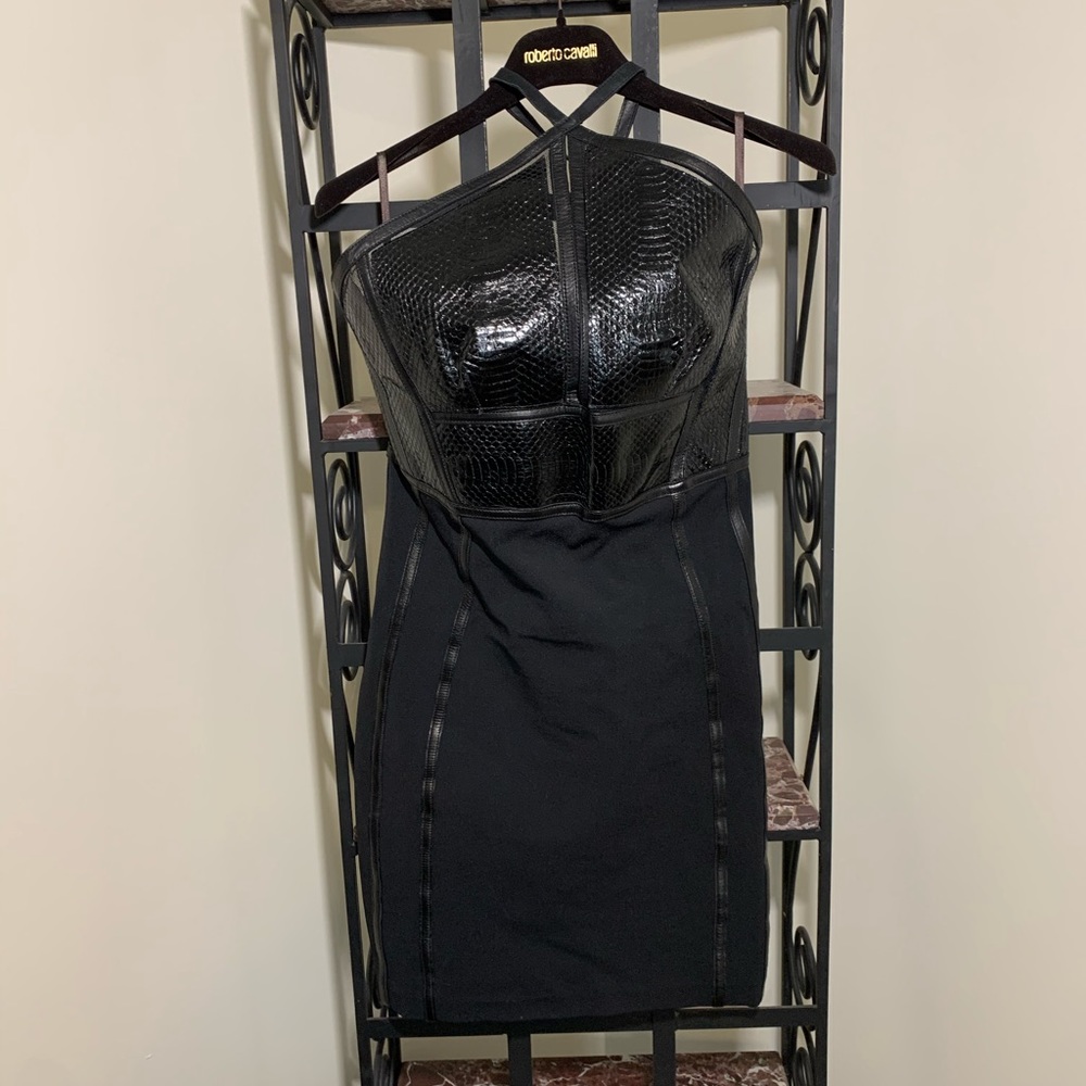 Roberto Cavalli short python dress size 40